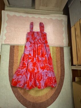 GAP Kids Red and Pink Floral Dress